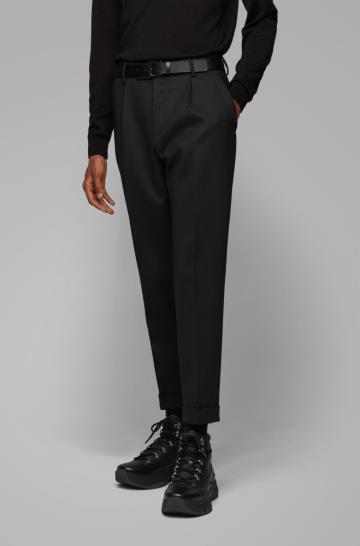 Hugo Boss Mens Suit Trousers Navy Blue W30 Wool Pants Novan6 Ben2 Slim Fit   eBay