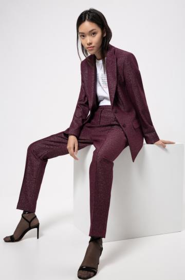 Buy Red Dupion Eid Cigarette Pant Suit Online  1683  Andaaz Fashion